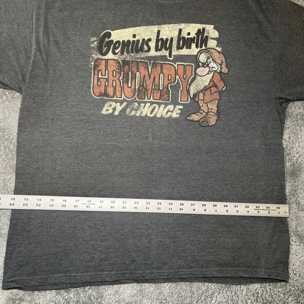 Grumpy Disneyland Resort Mens XL T Shirt "Genius by Birth , Grumpy by Choice" - Picture 4 of 16